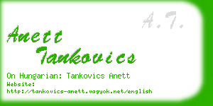 anett tankovics business card